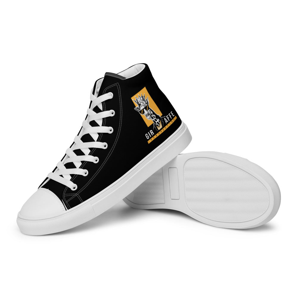 Men’s high top canvas shoes - Black