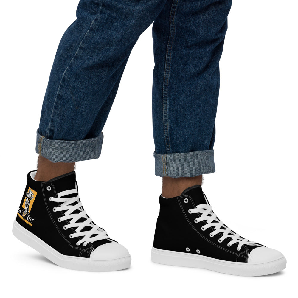 Men’s high top canvas shoes - Black