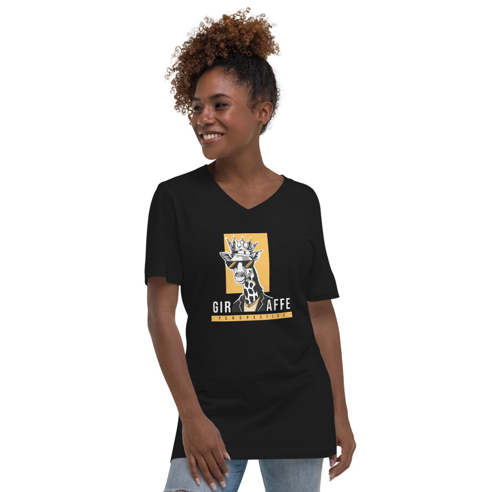 Unisex Short Sleeve V-Neck T-Shirt