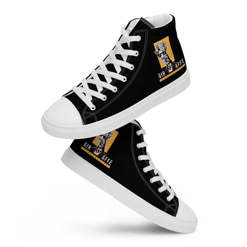 Women’s high top canvas shoes - Black